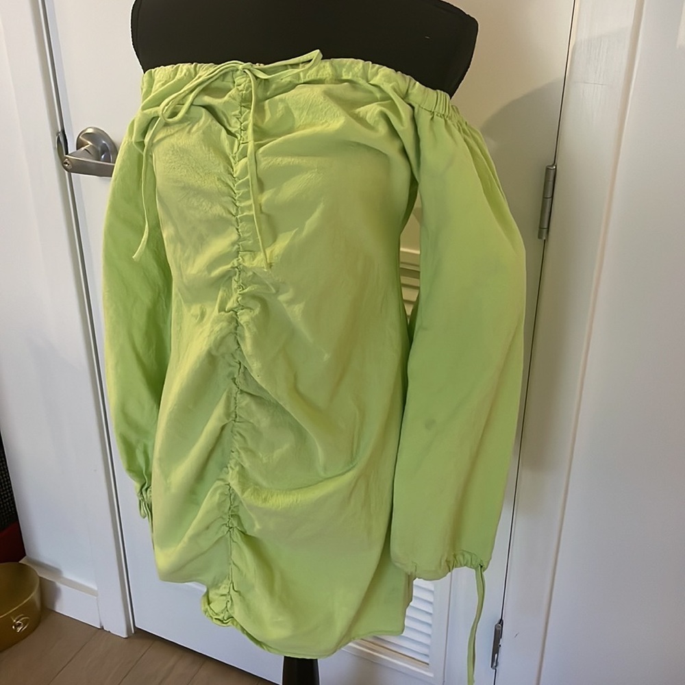 ASOS Drawstring Mini Dress Size 10 - Picture 3 of 9